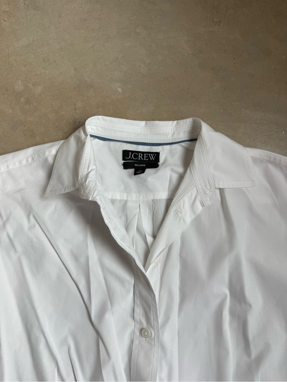 J. Crew Women’s White Relaxed Button-Up Shirt